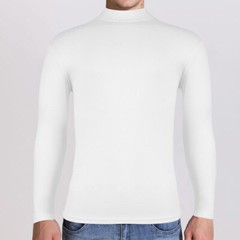 Men’s Mock Turtleneck T-Shirt Long Sleeve Warm Pullover Basic Undershirt Top
