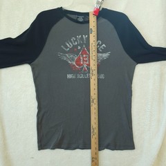 Vintage No Boundaries Men’s LUCKY ACE Thermal Long Sleeve Size XL/XG!!!