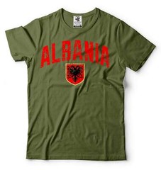 Mens Albania T-shirt Albania Flag Shirt Albania National Albania Patriotic Tee