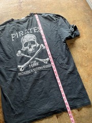 vintage Faded Pirates skull Charleston,sc Band tee