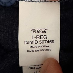 LL Bean Henley Shirt Mens L Blue Raglan Long Sleeve Slightly Fitted 507469
