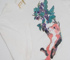True Vintage 90s Fox Art Tee 3XL Beach Shirt Mom Humor Wine Loungewear Oversized