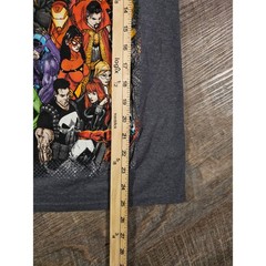 Marvel Comics Superheroes Graphic T-Shirt Charcoal Heather Gray Small SM
