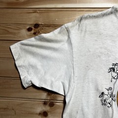 Vintage 80s Thrashed Distressed Cupid Horse Brass Ring Graphics Shirt Size XL