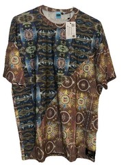 Earth & Skye The Vibe Collective Art to Wear Men’s Bohemian T-Shirt Size LG NWT
