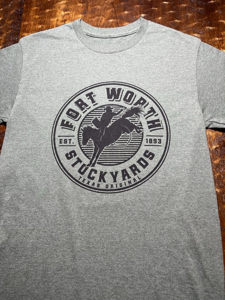 MV Sport Men’s T-shirt Forth Worth Stock Yards Texas Original Size Small