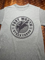 MV Sport Men’s T-shirt Forth Worth Stock Yards Texas Original Size Small