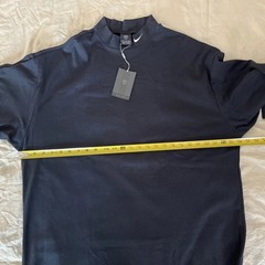 NWT Nike Golf TShirt Vtg 90’s Black Mock Neck Long Sleeve Cotton Swoosh Men XXL