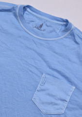 johnnie-O Long Sleeve Pocket Tee Men’s M Sky Blue Cotton Modal Blend