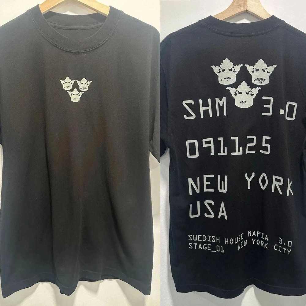 Swedish House Mafia 3.0 091125 NYC 2025 Tour 2 Sided T-Shirt VK06514
