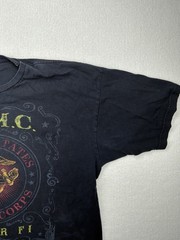 USMC United States Marine Corps Semper Fi Black T Shirt XL Made in America