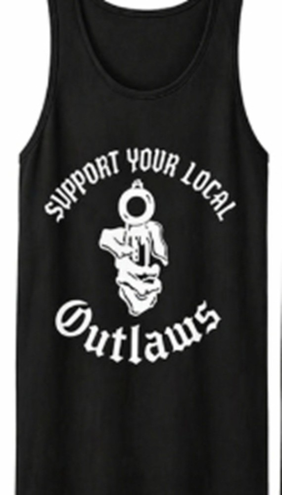 Support your local Outlaws Biker Motorcycle MC t shirt tee outlaw TANK TOP