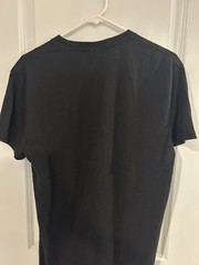 Hanes Plain Black Stylish T Shirt Casual Plain T-Shirt Size Medium Slightly Used