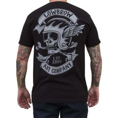 Fury Road by Adi Motorcycle Skull Men’s Black Tee Shirt Tattoo Art Streetwear