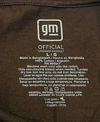 GM Official Licensed Product Brown Chevy Silverado Graphic Print Mens L Shirt