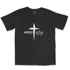 Cross With Crowns Shirt Christian Shirts for Men Graphic Jesus Shirts For Men