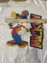 VINTAGE Mickey Unlimited Single Stitch T-Shirt w/ Flaws Use For The Graphics Art