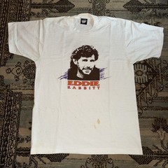 Vintage Eddie Rabbit Jersey Boy Single Stitch Shirt Size Large
