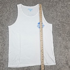 Chubbies Shirt Mens Large White Tank Top Sleeveless Weekend Beach Surf Party