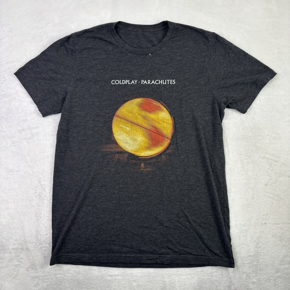 Coldplay Parachutes Head Full of Dreams Tour 2017 Grey Shirt Men’s Medium