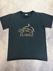 Y2K Vintage Anvil Florida Dolphin Embroidered T Shirt Womens S