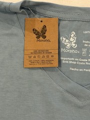 NWT Morpho Costa Rica Graphic T-Shirt Men’s L Tropical Happiest Country Spellout