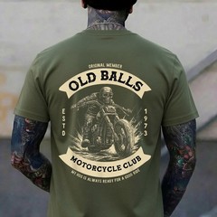 Funny 50th Birthday Vintage Motorcycle for Biker Dad T-Shirt