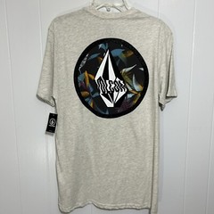 Volcom Modern Fit T-shirt Men M Gray Stoney Fill Graphic Logo True To This