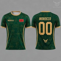 Morocco Football Shirt 2026 World Cup Team Shirts Polyester T-Shirts
