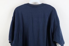 Vintage 90s Y2K Mens XL Sun Faded University of Michigan Football T-Shirt Blue