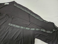 Deyeck black XL long sleeve crewneck snap entry shoulder/sleeve SURGICAL (1)