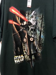 Vintage 1999 NWT! Star Wars Episode I Battle Droid STAP T-Shirt-Sz XL Dark Green