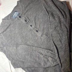 Bonobos Mens Slim Fit Henley Shirt Medium Charcoal Gray Slub Cotton Long Sleeve
