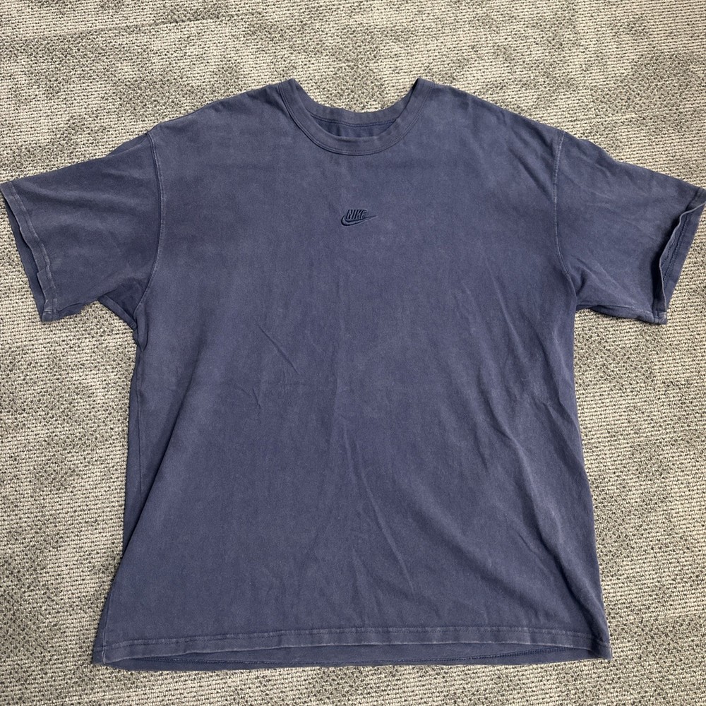 Nike Max90 Premium Essentials T-shirt Men XL Oversized Blue DZ2898 493 SS Tee