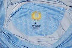 NWT Johnnie-O Men’s Malibu Blue Wave Print LS Hooded Suni Sun Shirt sz S
