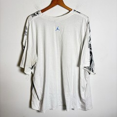 VINTAGE JORDAN RETRO 1 ALPHA UNC CAROLINA SHOT T SHIRT 2007 WHITE 3XL RARE!