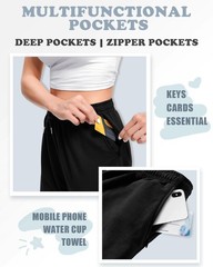 Sweatpants Women with Pockets Loose Lightweight Stretch Yoga Lounge Pants Com…
