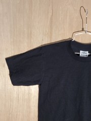 Pro 5 Athletic Black T-Shirt Mens S 100% Cotton Basic Solid Tee VTG