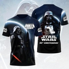 Star Wars 50th Anniversary Darth Vader T-shirt All Over Print Size XS-6XL
