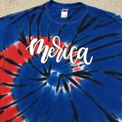 Colortone ‘Merica T-Shirt Mens XL Red White Blue Tie Dye Patriotic T