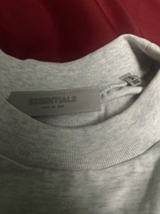 Essentials Fear of God Men’s “Light Oatmeal” T-Shirt Cotton Blend Size Small