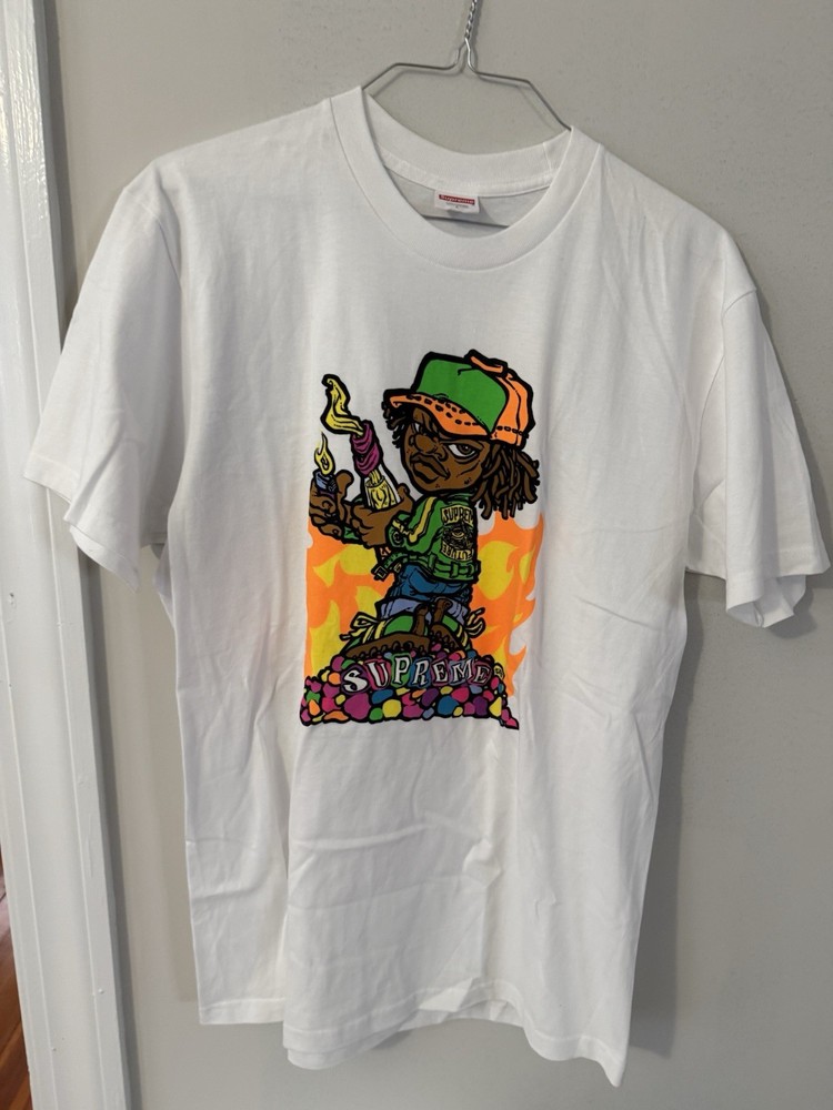 Supreme Molotov Kid Tee White Size Large Brand New Authentic