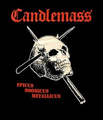 CANDLEMASS cd cv EPICUS DOOMICUS METALLICUS Official SHIRT LRG New skull & cross