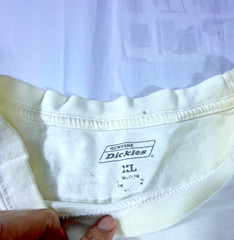 Genuine Dickies Performance T Shirt Mens XL Beige Cotton Crew Neck Everyday Wear