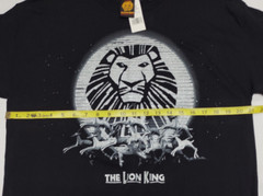 NWT Disney The Lion King Glitter Gazelle T. Black T Shirt ~Shiny, Silver~Large