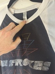 The Strokes Vintage Shirt Mens Small Y2K 2000’s Raglan Baseball Tee