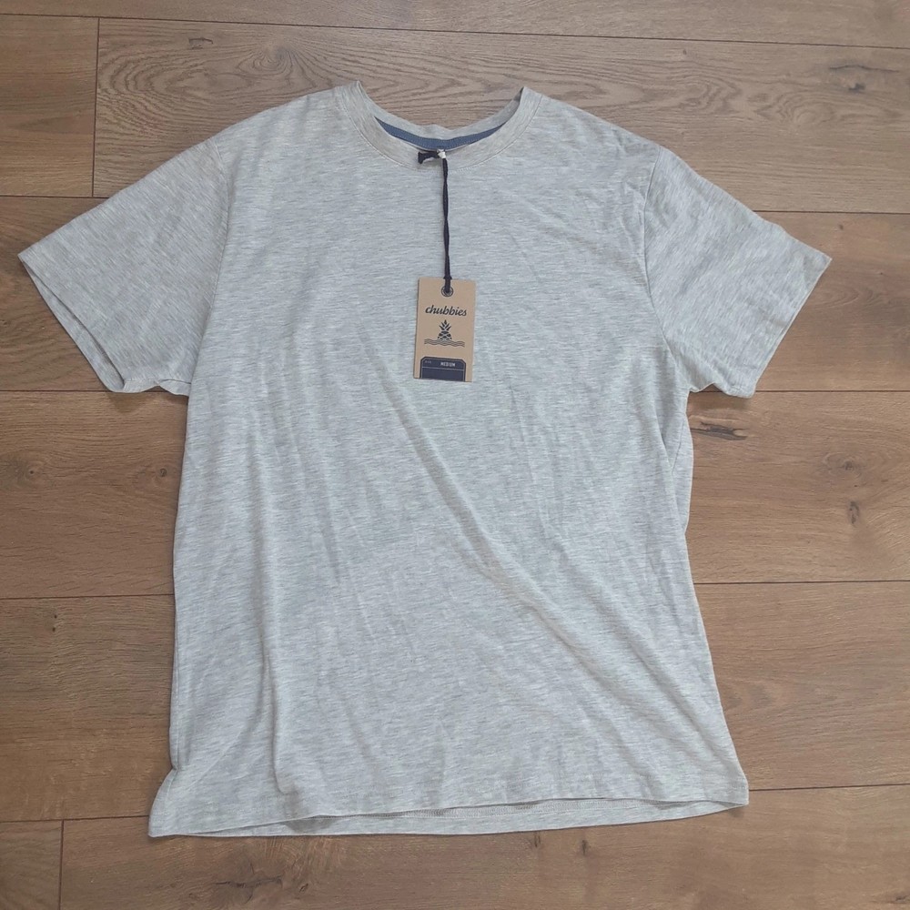 Chubbies Mens Medium Grey Short Sleeved T-Shirt Seal Of Approval Print New