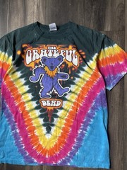 2010 Grateful Dead The Dye Band T-Shirt Liquid Blue Large