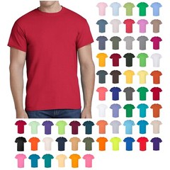 Gildan Heavy Cotton Mens Short Sleeve T-Shirt Classic Fit Crew Neck Tee 5000