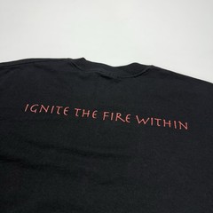 Vtg Movie Promo Spirit The Seventh Fire Mens Shirt M Black Native American Retro